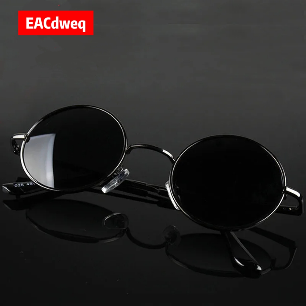Retro Vintage Round Sunglasses - Men'S Fashion Glasses ulasan dan harga