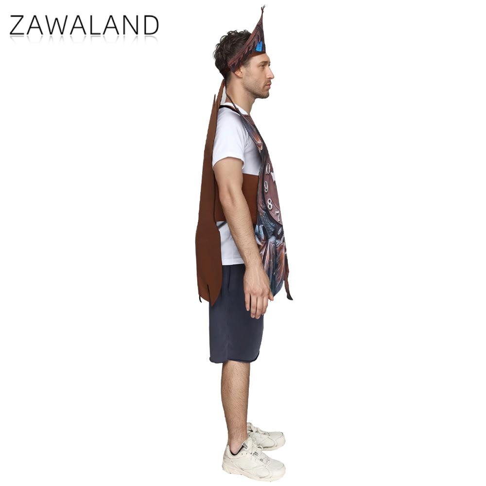 Zawaland Vintage Clock Costume - Mens Fashion Jumpsuit ulasan dan harga