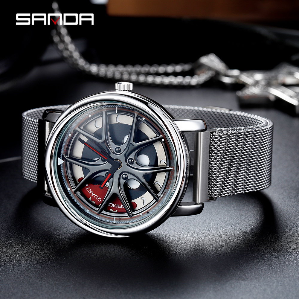 Men Watch Car Wheel Rim Hub Di - Men'S Fashion Hub ulasan dan harga