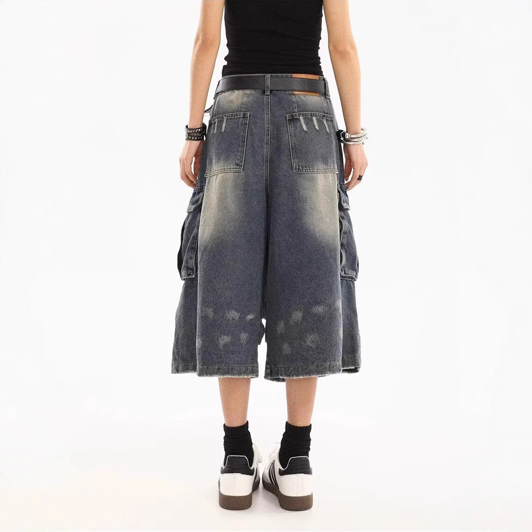 2026 New Plus Size Washed Spla - Jeans Pants Fashion Men ulasan dan harga