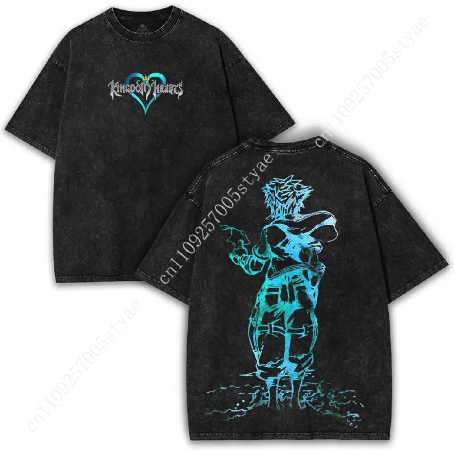 Menswear Casual Short-Sleeve O - Graphic Tee Oversized ulasan dan harga