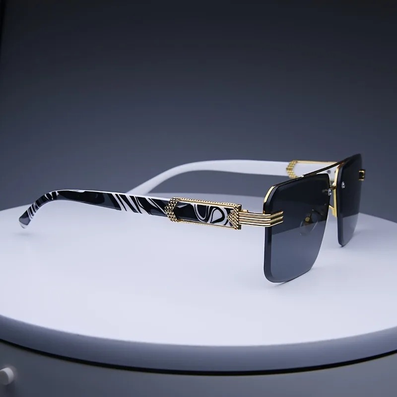 Fashion Rimless Sunglasses Men - Men'S Fashion Rimless Glasses ulasan dan harga