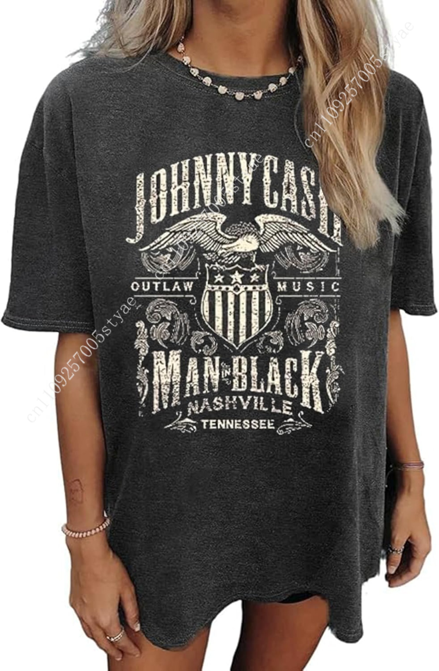 Nashville Music City T-Shirt W - Graphic Tee Oversized ulasan dan harga
