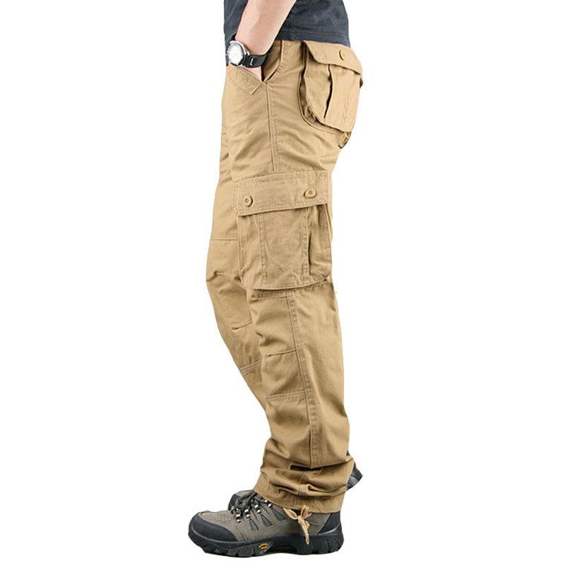 Tactical Cargo Pants Men Cotto - Men'S Fashion Overalls ulasan dan harga