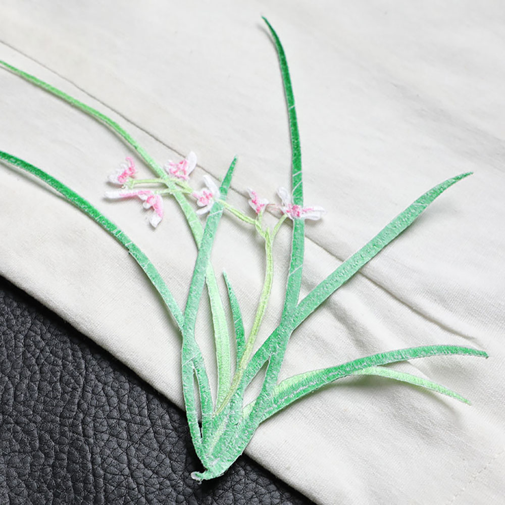 1 Piece 20CM X 18CM Orchid Emb - Men'S Fashion X ulasan dan harga