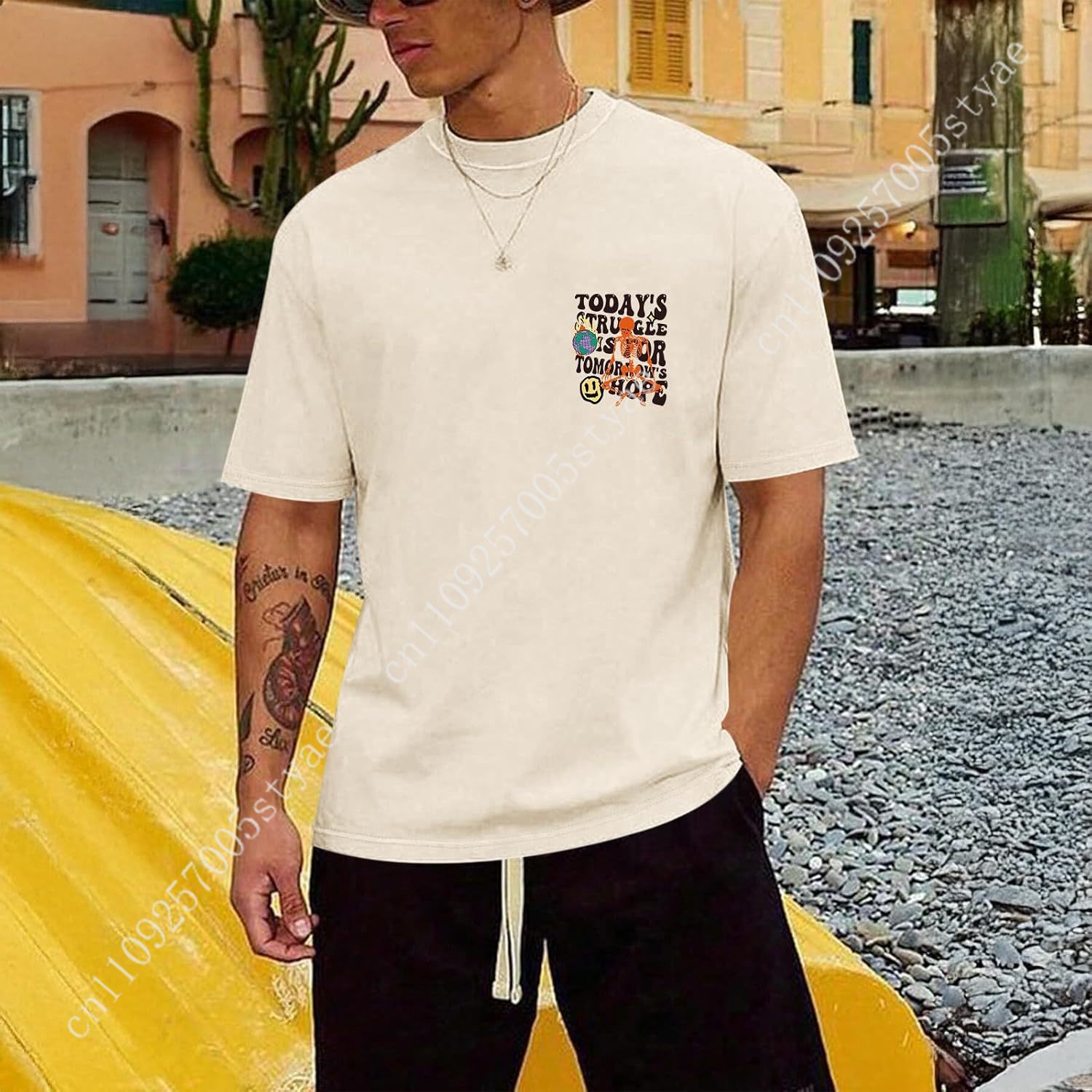 Weiyuqi Oversized Graphic Tshi - Graphic Tee Oversized ulasan dan harga