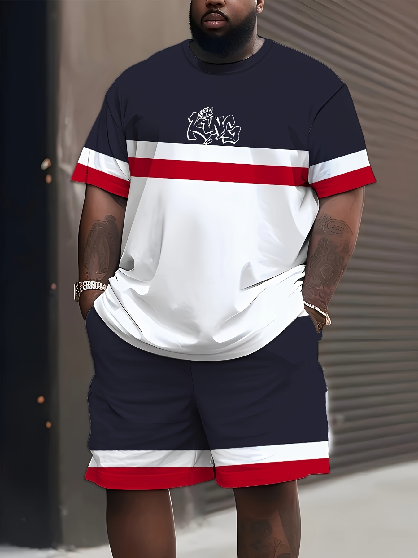 New Plus Size Men's T-shirt An - Mens Fashion Streetwear ulasan dan harga