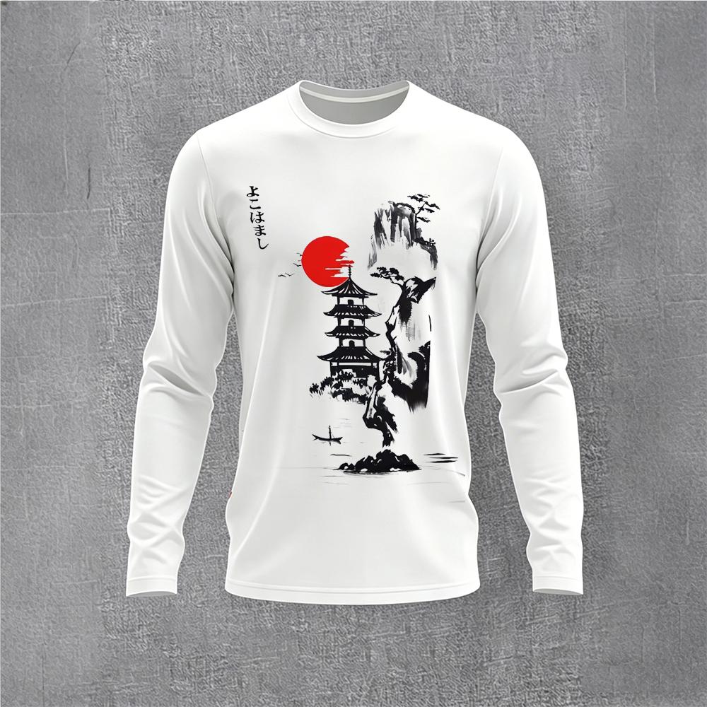 Chinese Style Ink Plum Blossom - Mens Fashion Streetwear ulasan dan harga