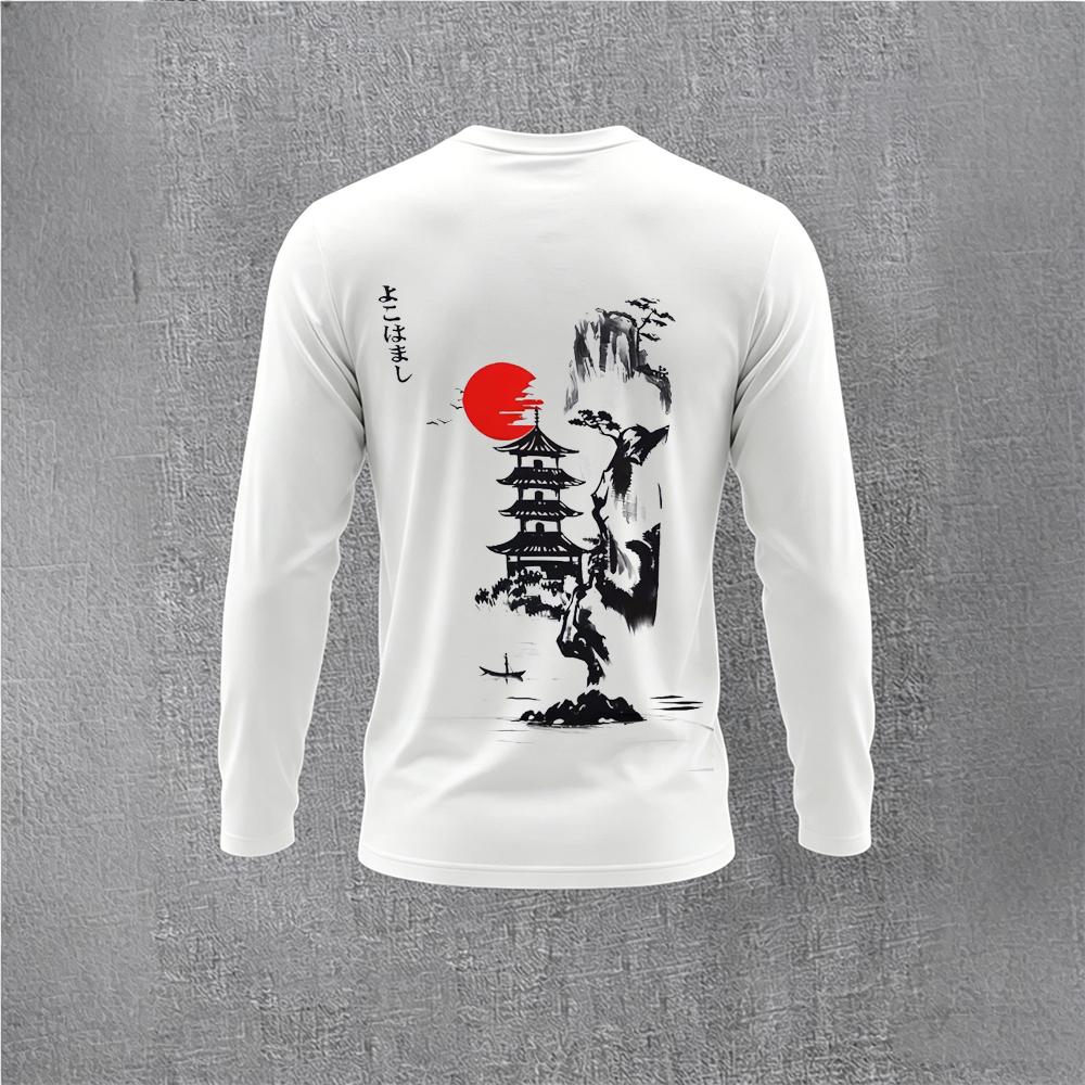 Chinese Style Ink Plum Blossom - Mens Fashion Streetwear ulasan dan harga