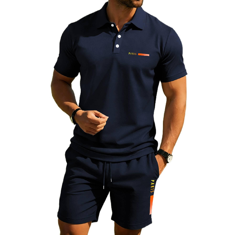 PARIS Print Men's high-end sum - Paris Fashion Men ulasan dan harga