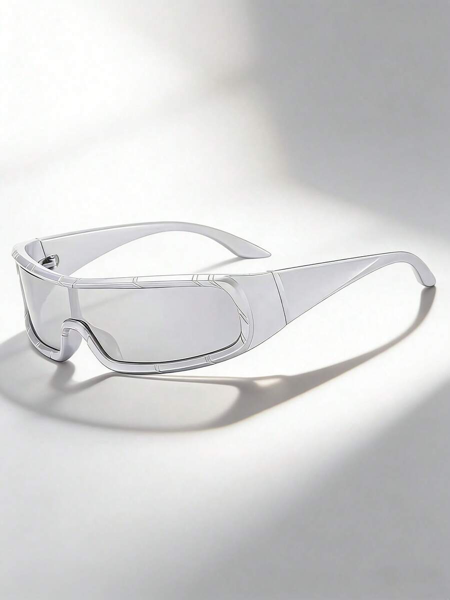 1 Pair Y2K Futuristic Cyberpun - Men'S Fashion Rimless Glasses ulasan dan harga