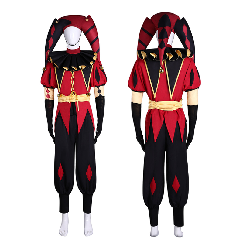 Pierrot Clown Costume Full Set - Mens Fashion Jumpsuit ulasan dan harga