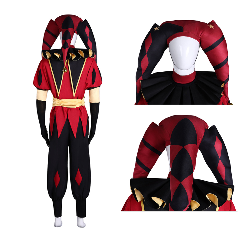 Pierrot Clown Costume Full Set - Mens Fashion Jumpsuit ulasan dan harga