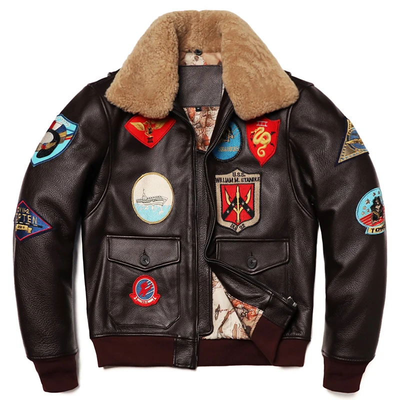 Military Clothing G1 Flight Ja - Men'S Fashion Leather Jacket ulasan dan harga