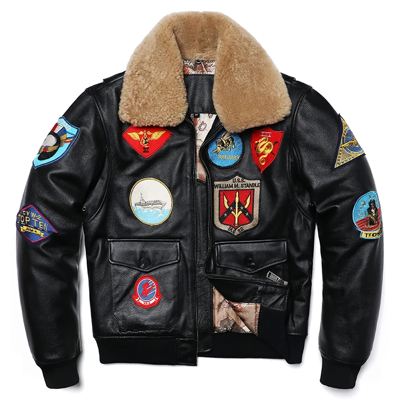 Military Clothing G1 Flight Ja - Men'S Fashion Leather Jacket ulasan dan harga