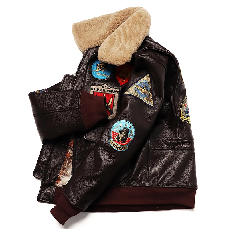 Military Clothing G1 Flight Ja - Men'S Fashion Leather Jacket ulasan dan harga