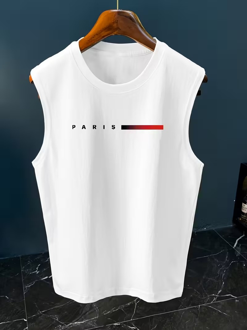 Mens Minimalist Paris Letter P - Paris Fashion Men ulasan dan harga