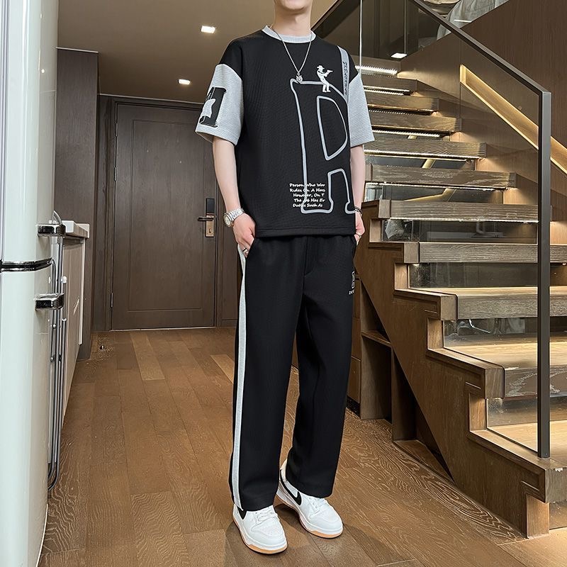 Summer Fashion Trendy Printed  - Mens Fashion Wear ulasan dan harga