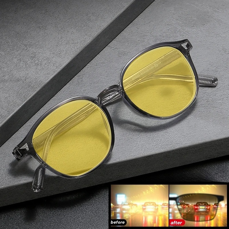 New Retro Night Vision Glasses - Yellow Men'S Fashion ulasan dan harga