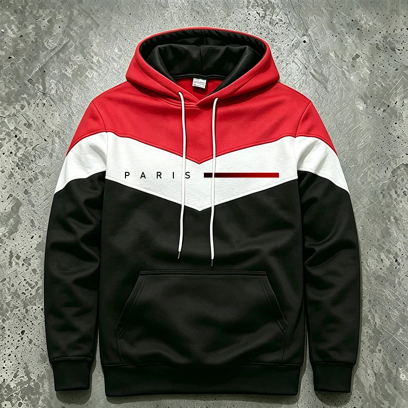 Paris Fashion Hooded Sweatshir - Paris Fashion Men ulasan dan harga