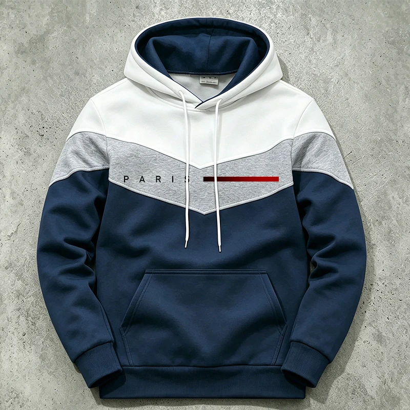 Paris Fashion Hooded Sweatshir - Paris Fashion Men ulasan dan harga