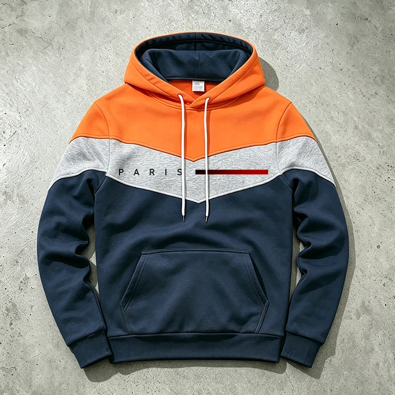 Paris Fashion Hooded Sweatshir - Paris Fashion Men ulasan dan harga