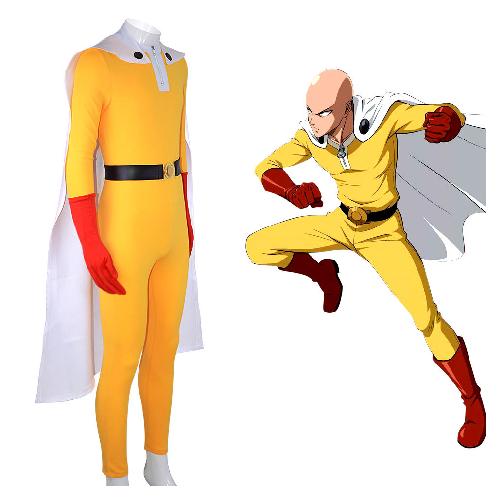 One Punch Man Saitama Cosplay  - Mens Fashion Jumpsuit ulasan dan harga