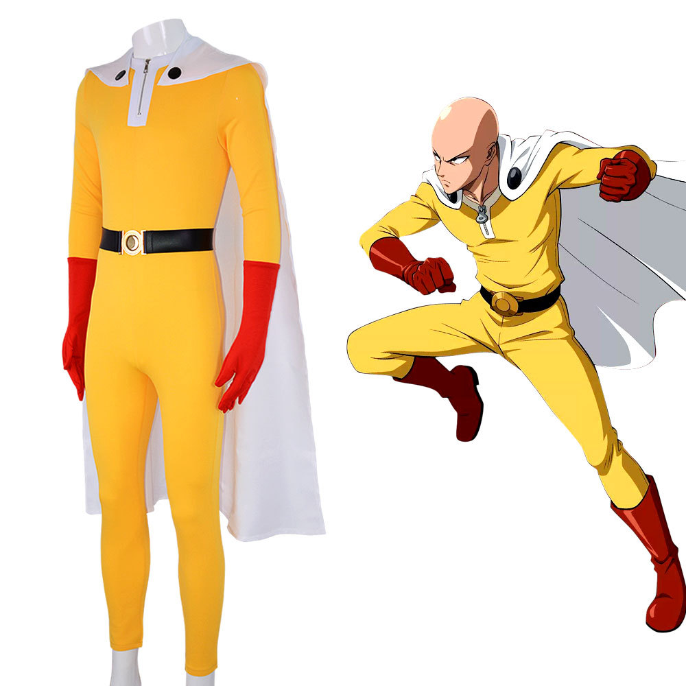 One Punch Man Saitama Cosplay  - Mens Fashion Jumpsuit ulasan dan harga