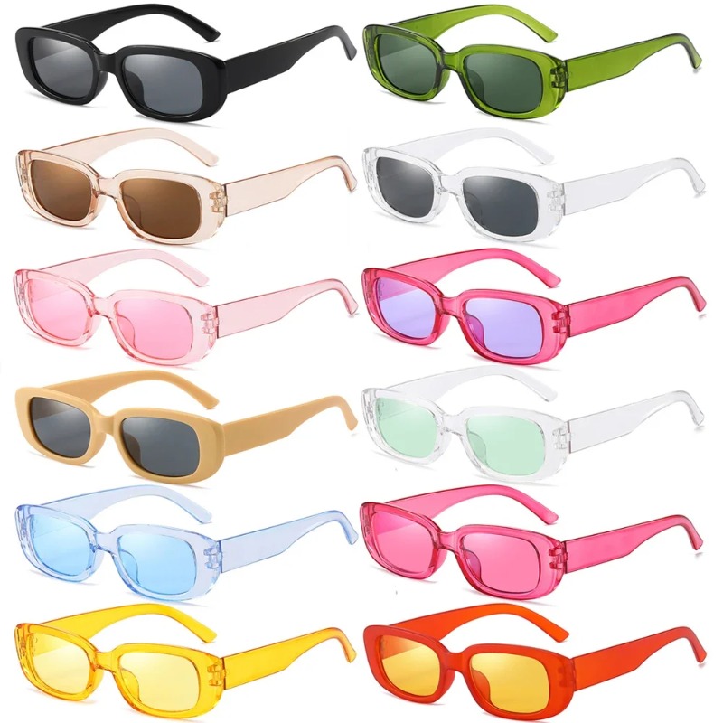 Women Men Steampunk Rectangle  - Men'S Fashion Glasses ulasan dan harga