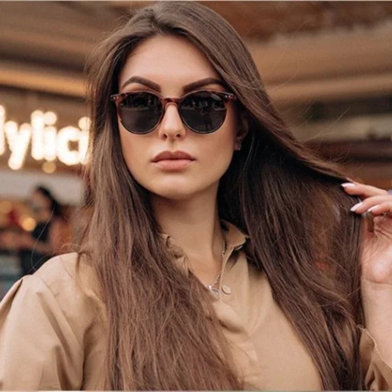 Vintage Fashion Round Sunglass - Yellow Men'S Fashion ulasan dan harga