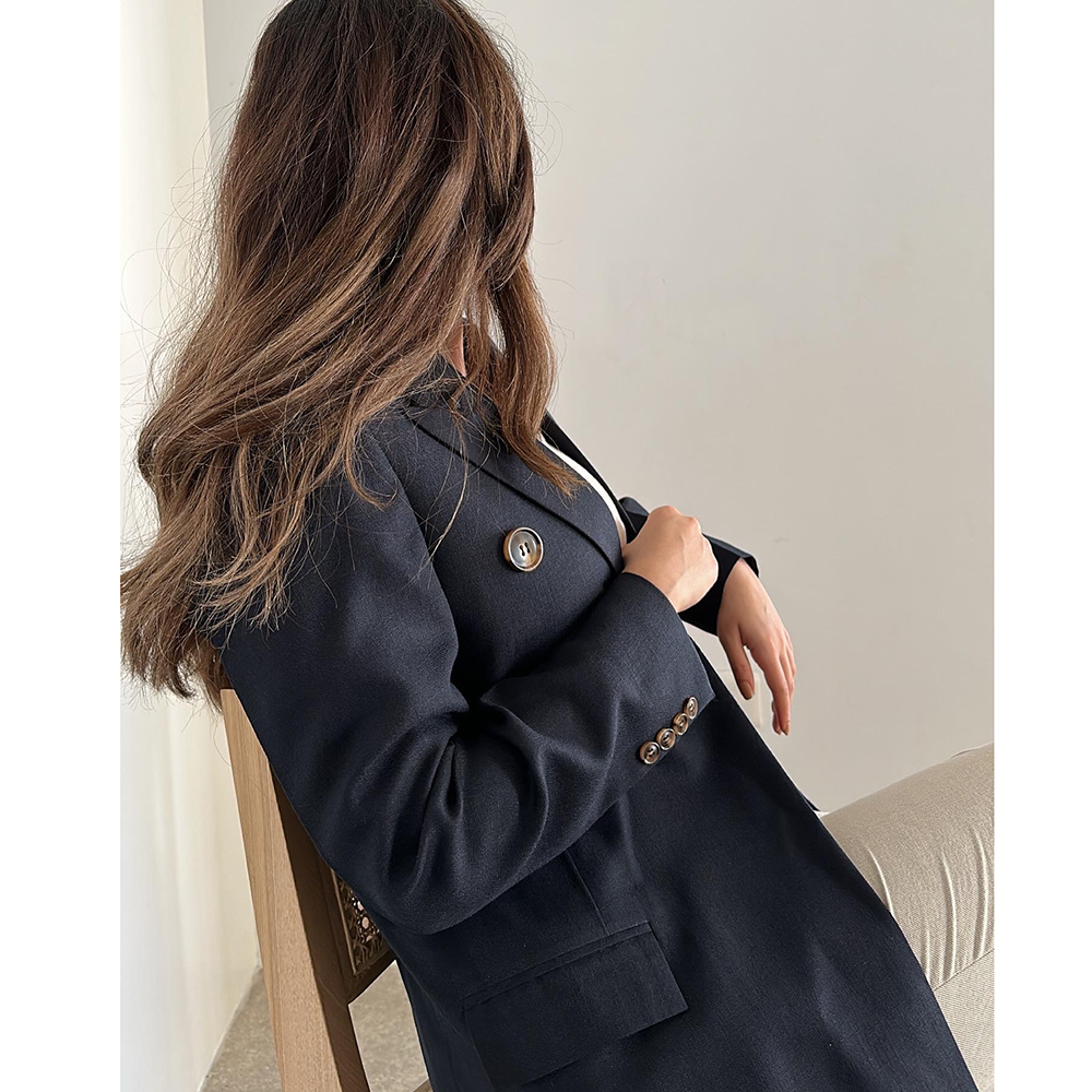 Fashion Navy Blue Women Jacket - Men'S Fashion X ulasan dan harga