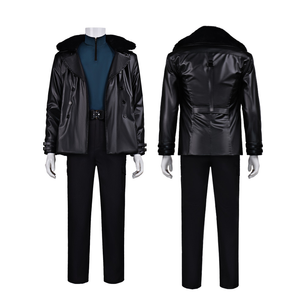 Game Leon Kennedy Re9 Evil Cos - Men'S Fashion Leather Jacket ulasan dan harga