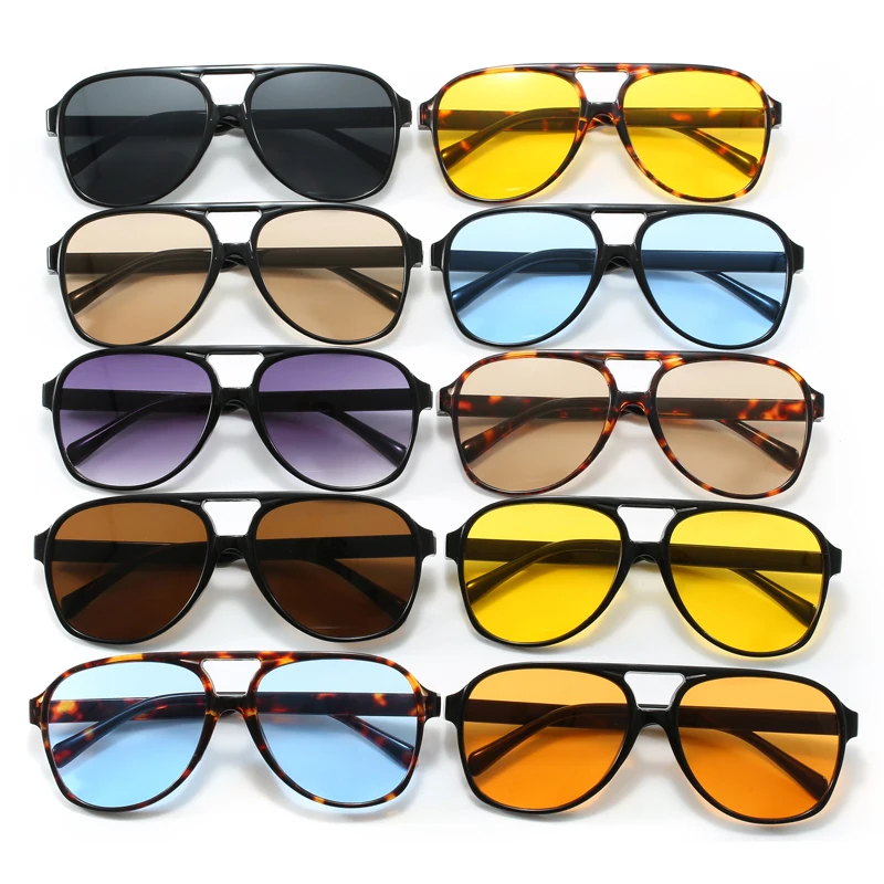 Unisex Fashion Sunglasses UV40 - Yellow Men'S Fashion ulasan dan harga