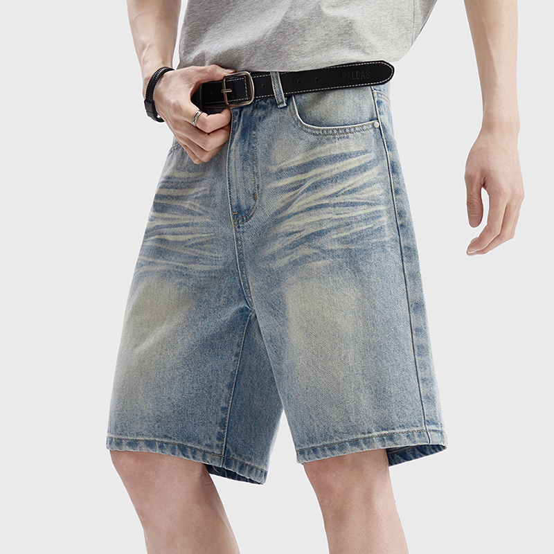 Vintage Washed Denim Shorts Me - Jeans Pants Fashion Men ulasan dan harga