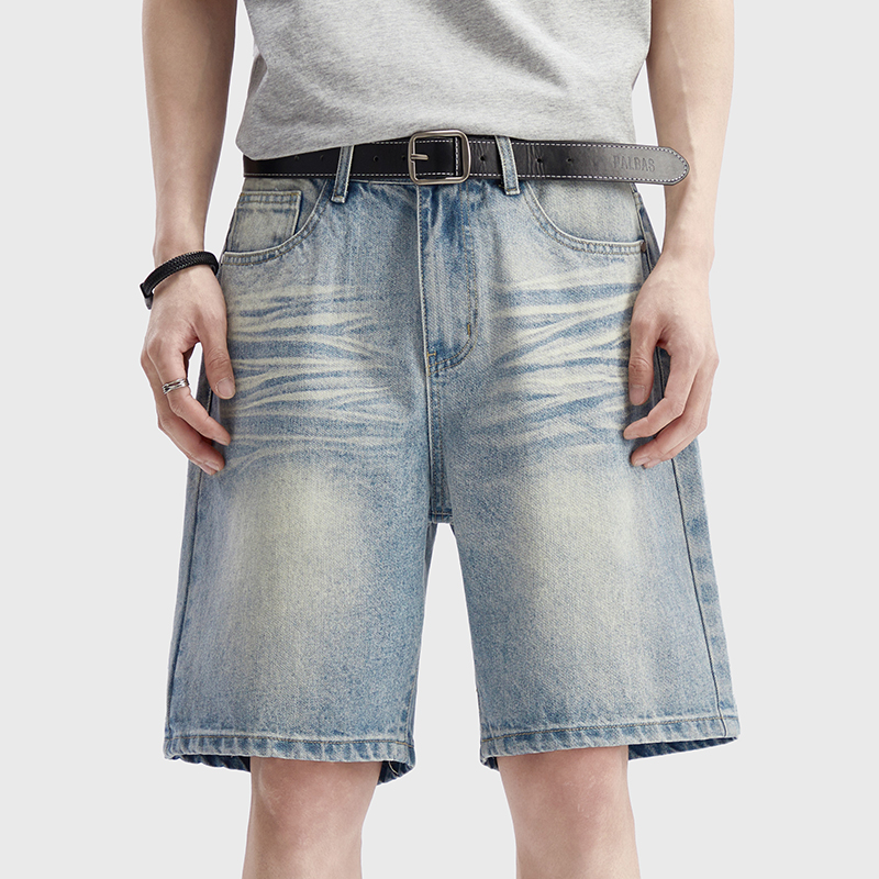 Vintage Washed Denim Shorts Me - Jeans Pants Fashion Men ulasan dan harga