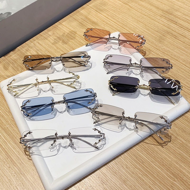 Rimless glasses men's and wome - Men'S Fashion Rimless Glasses ulasan dan harga