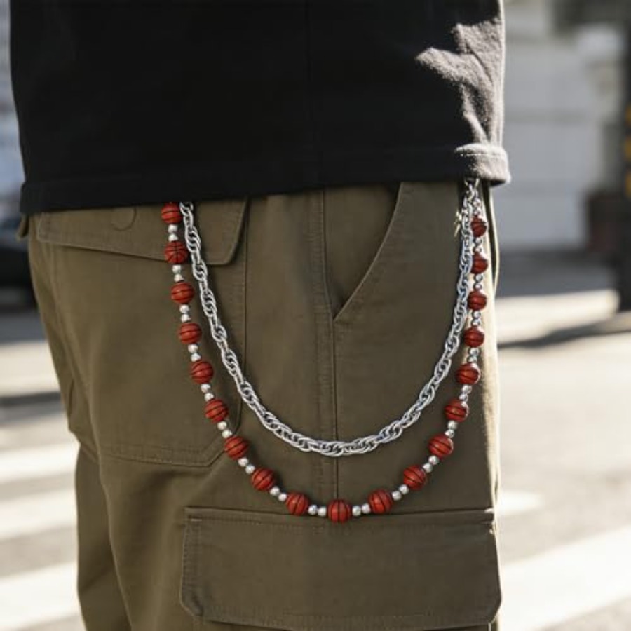 Thorn Pants Chains Double Laye - Jeans Pants Fashion Men ulasan dan harga