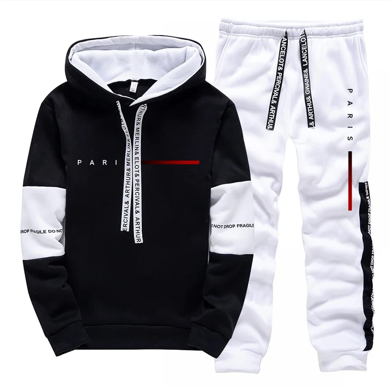 Men's Set Paris Fashion Hoodie - Mens Fashion Streetwear ulasan dan harga