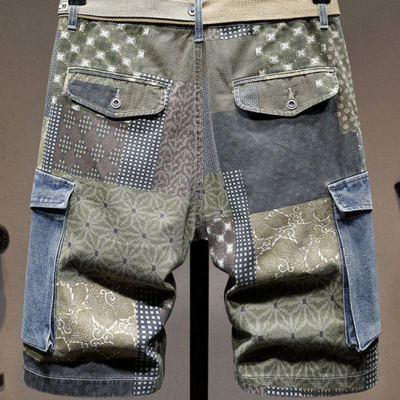 Graphic Man Denim Shorts Multi - Jeans Pants Fashion Men ulasan dan harga