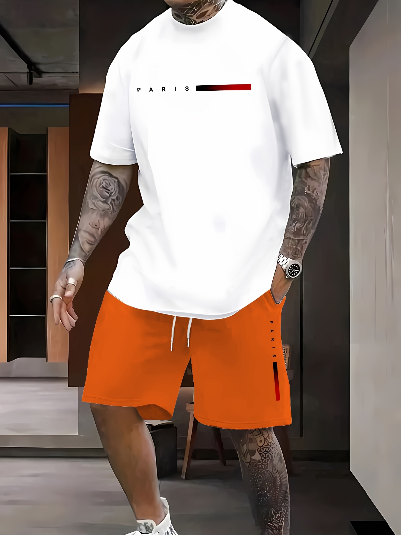 Paris Men's Casual Set Spring/ - Paris Fashion Men ulasan dan harga