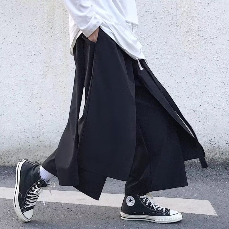 Fashion Black Straight Cropped - Men'S Fashion Online ulasan dan harga