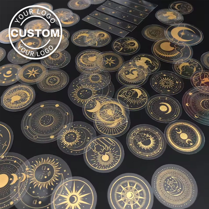 Custom Glitter Gold Stickers W - Men'S Fashion Labels ulasan dan harga