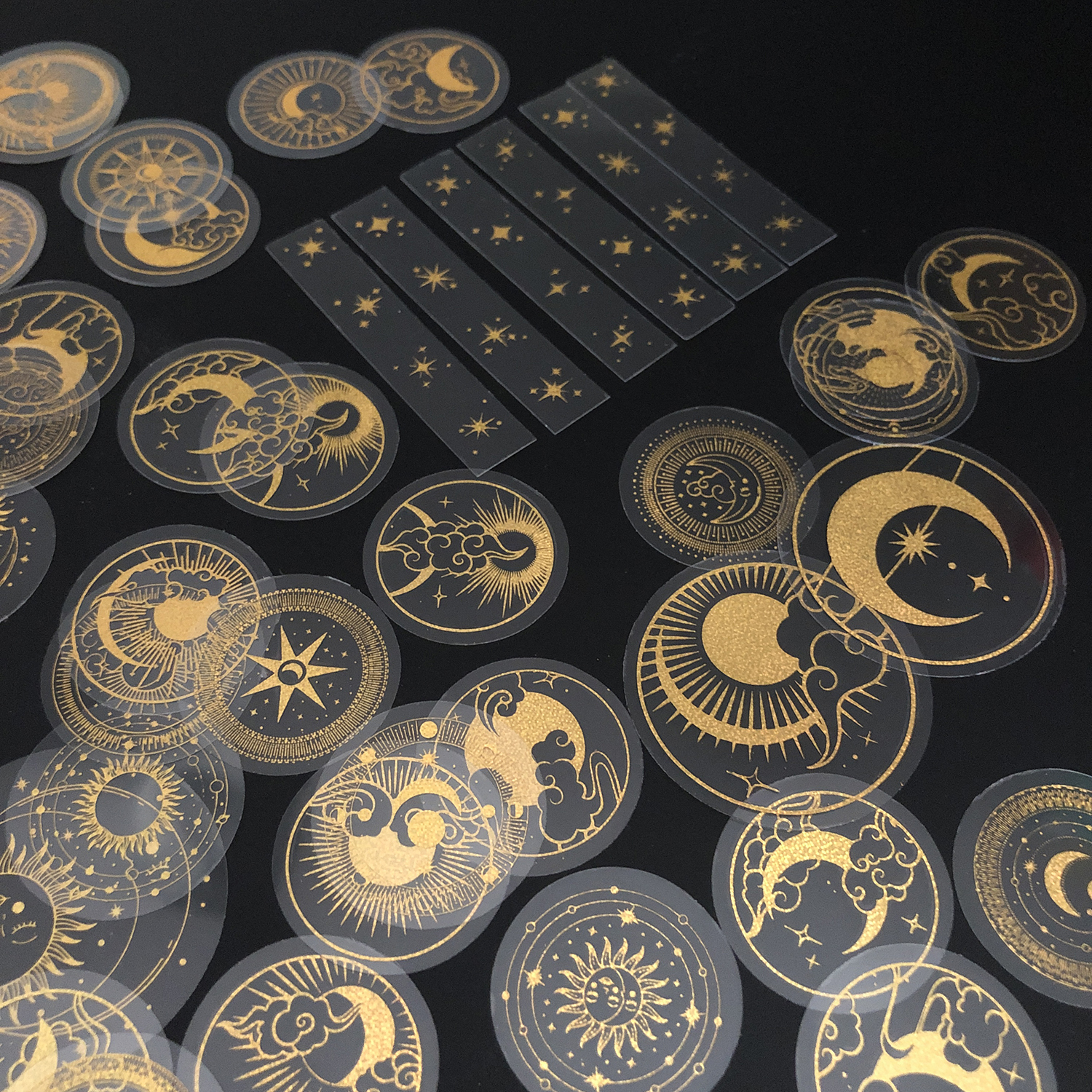 Custom Glitter Gold Stickers W - Men'S Fashion Labels ulasan dan harga