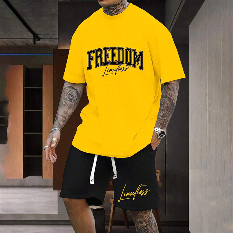 Men's Outdoor Letter Print Sho - Mens Fashion Streetwear ulasan dan harga