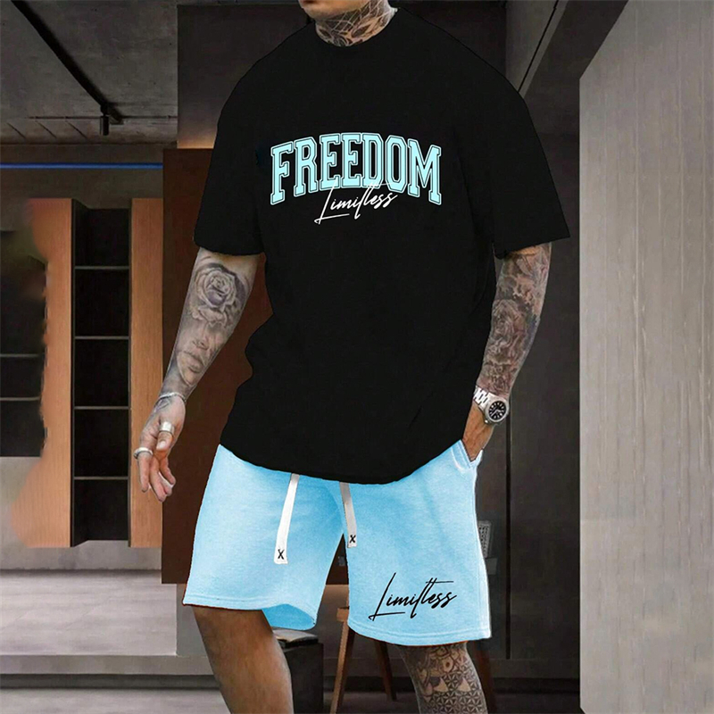 Men's Outdoor Letter Print Sho - Mens Fashion Streetwear ulasan dan harga