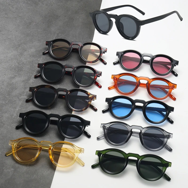 High Quality Round Sunglasses  - Men'S Fashion Glasses ulasan dan harga