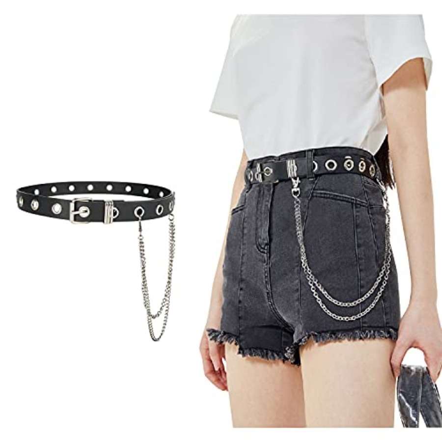 FIORETTO Grommet Leather Belt  - Jeans Pants Fashion Men ulasan dan harga