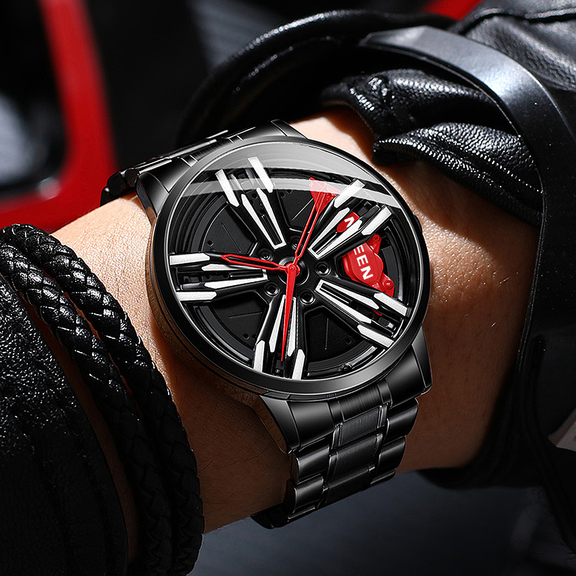 BINBOND wheel hub men's watch  - Men'S Fashion Hub ulasan dan harga